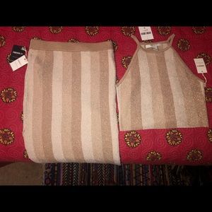 Rose gold shimmer 2 piece set